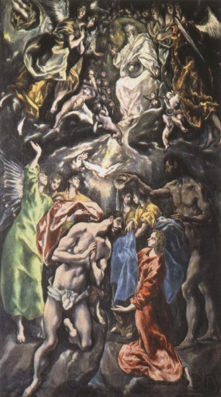 El Greco The Baptism of Christ Spain oil painting art